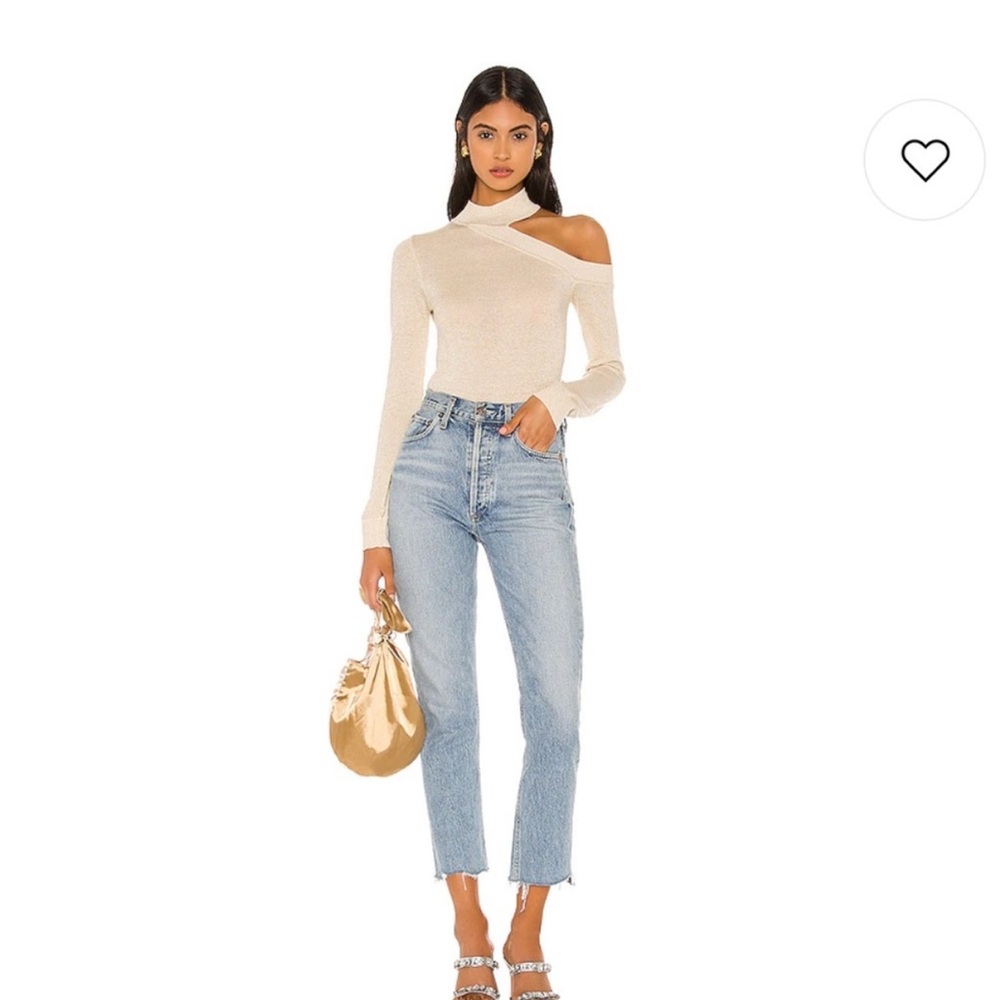 Camila Coelho Cream One-Shoulder Sweater - Bexley - Picture 2 of 6